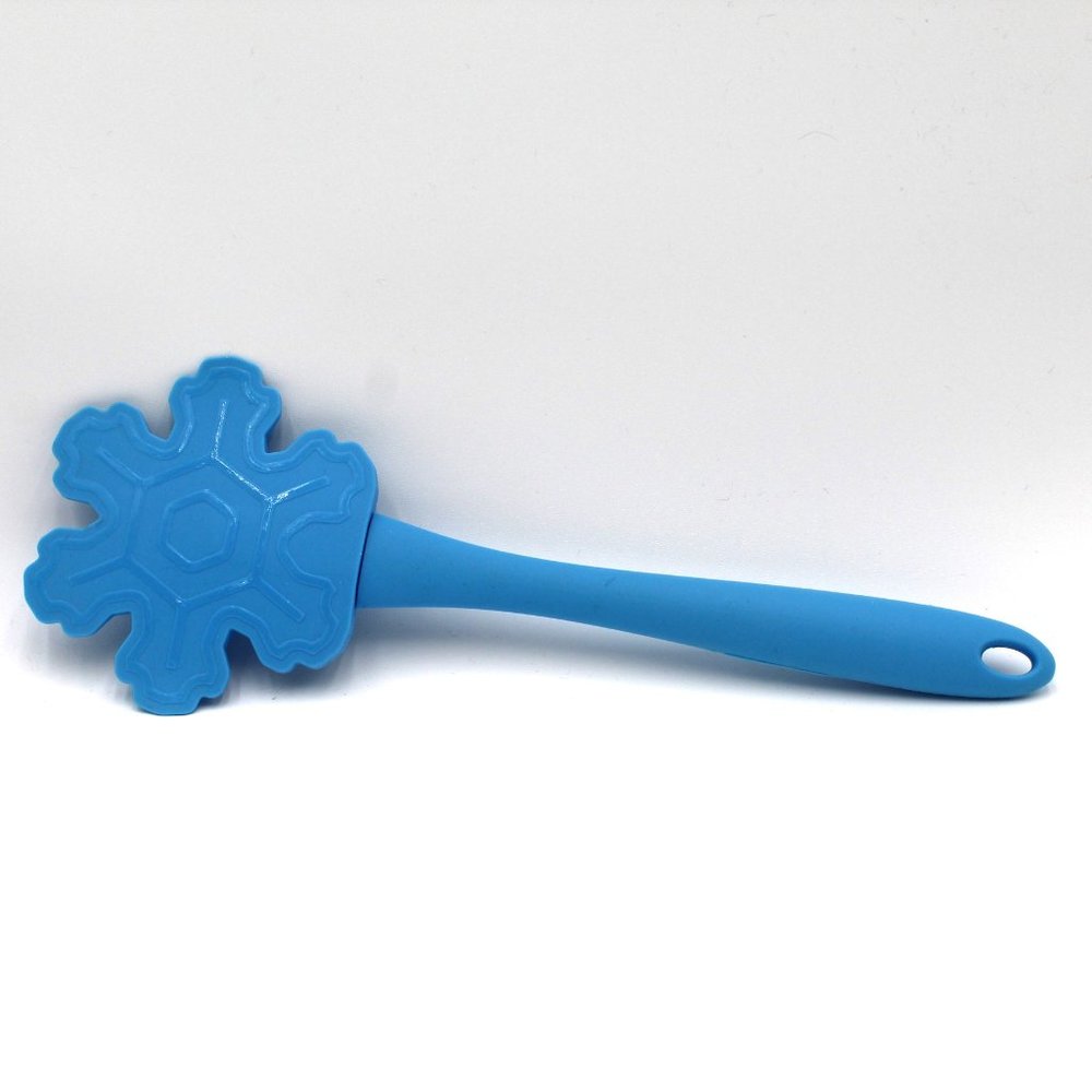 Snowflake Shape Silicone Spatula 11” - Blue So Cute and Festive